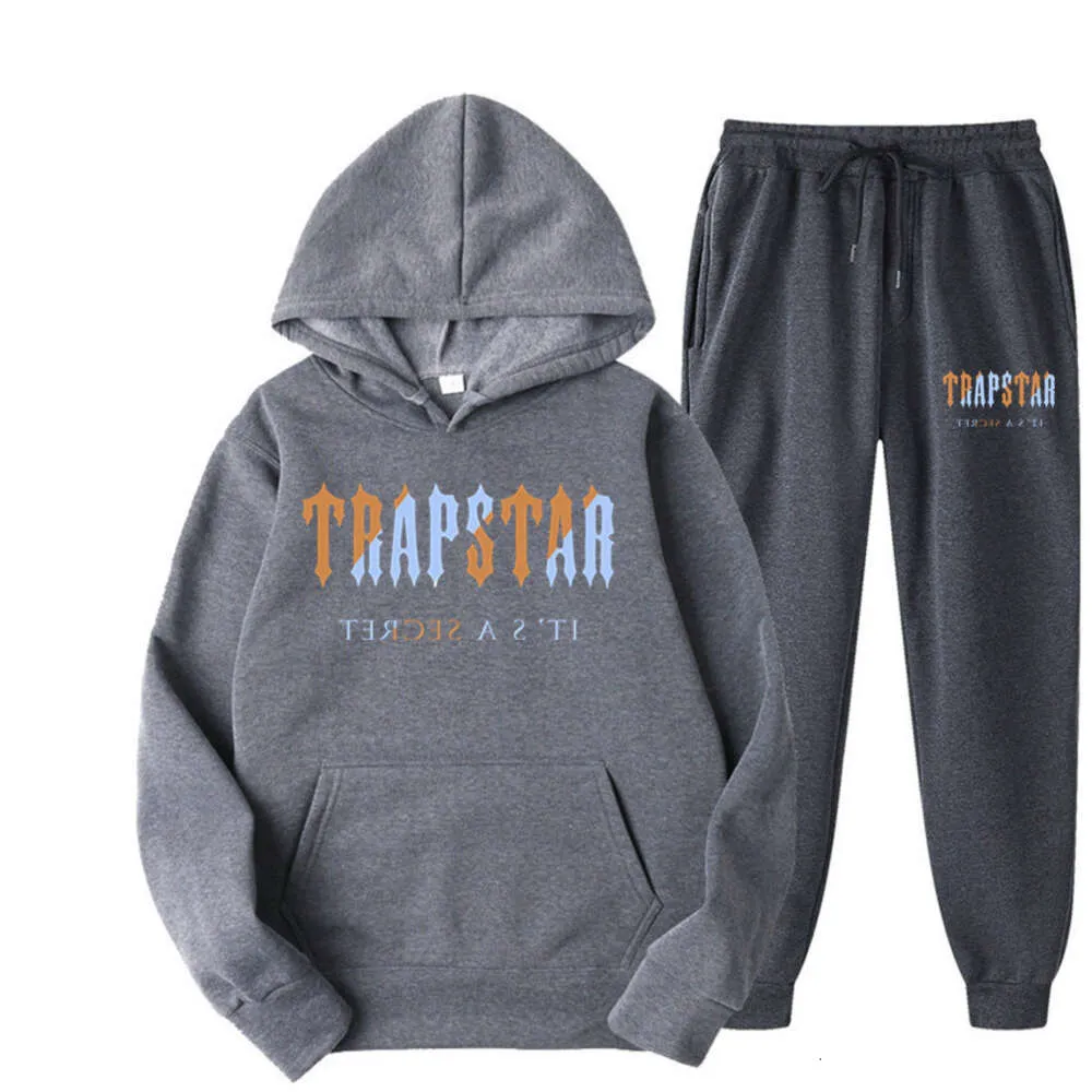 24 Ozon Trendy Trapstar Printed Men s Sports Hoodie Set Mens