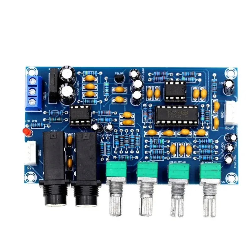 XH-A901 NE5532 Placa de tom Pré-amplificador pré-amplificador com ajuste de volume de graves agudos Controlador de tom pré-amplificador para placa de amplificador