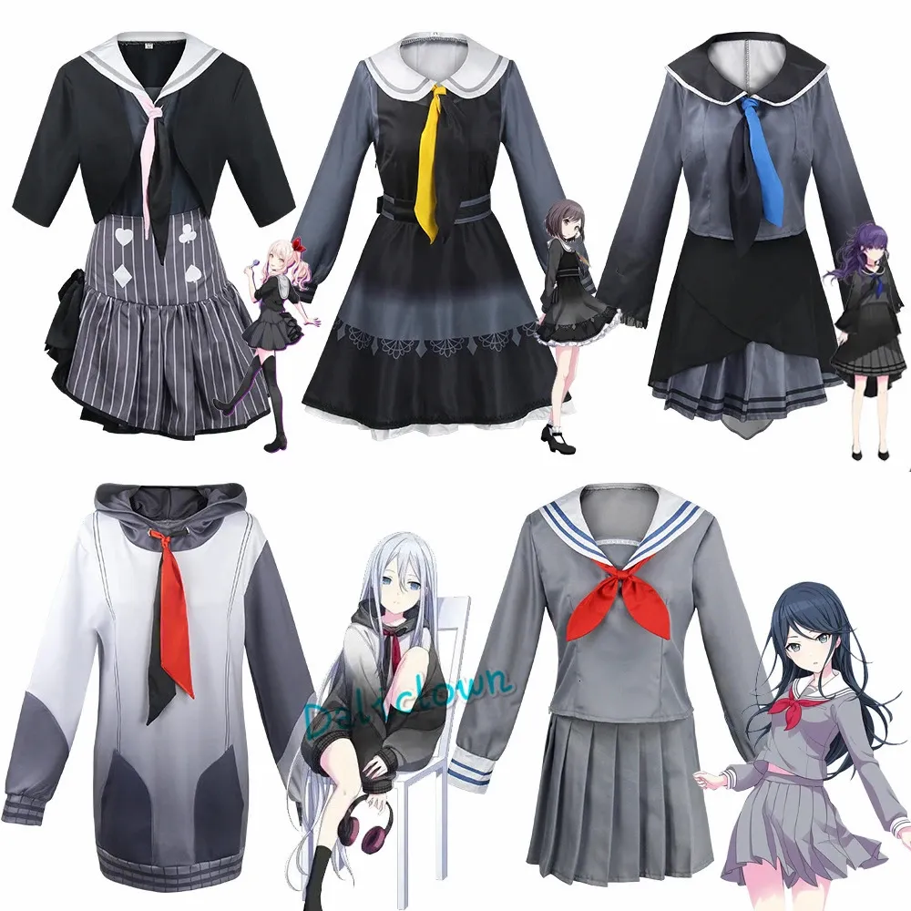 Kleurrijk podiumproject Sekai Cosplay Mizuki Mafuyu Kanade Ena Hoshino Ichika JK Uniform Cosplay Cosplay Costume Wig Halloween Outfit 240426