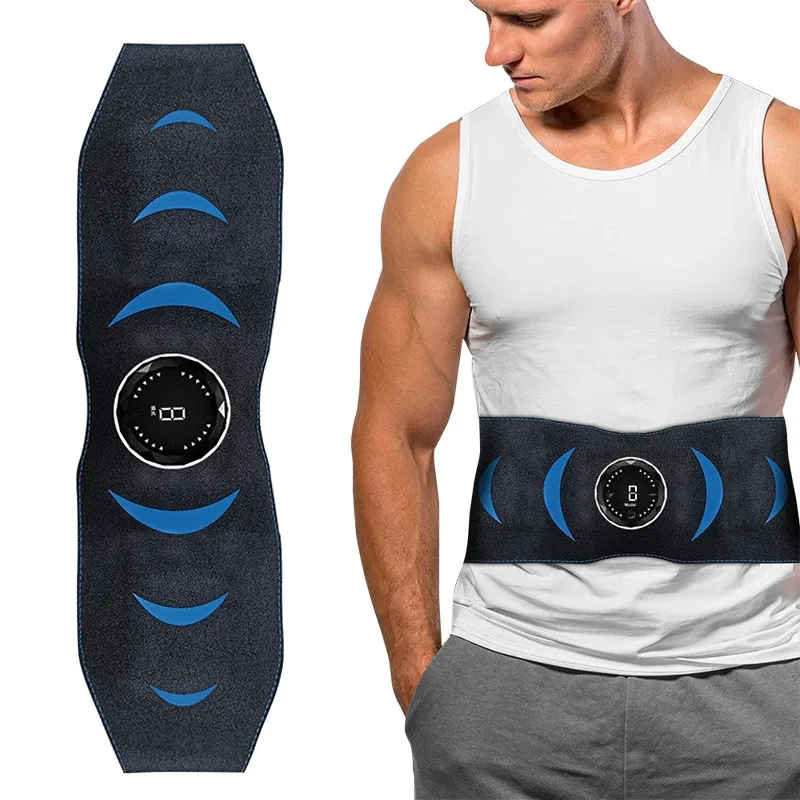 EMS Addome Muscolo Muscolo Allenamento della cintura Tocco Controllo Fitness Massager Allenamento per la casa Esercizio Addominale Muscle Trainer 240426