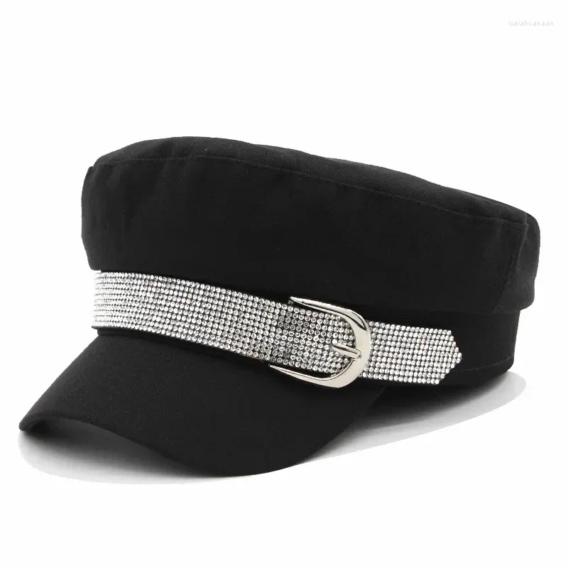 Berets Classic Black High Quality Pumpkin Hats For Women Spring Autumn Winter Felt Cap Ladies Hat Woolen Beret