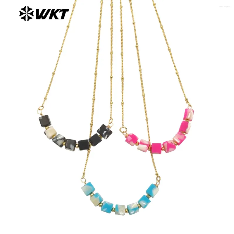 Pendants WT-N1469 WKT 2024 Beautiful Style Women Pendant Nice Shell Beads Necklace 18k Gold Plated Accessory Sale Jewelry