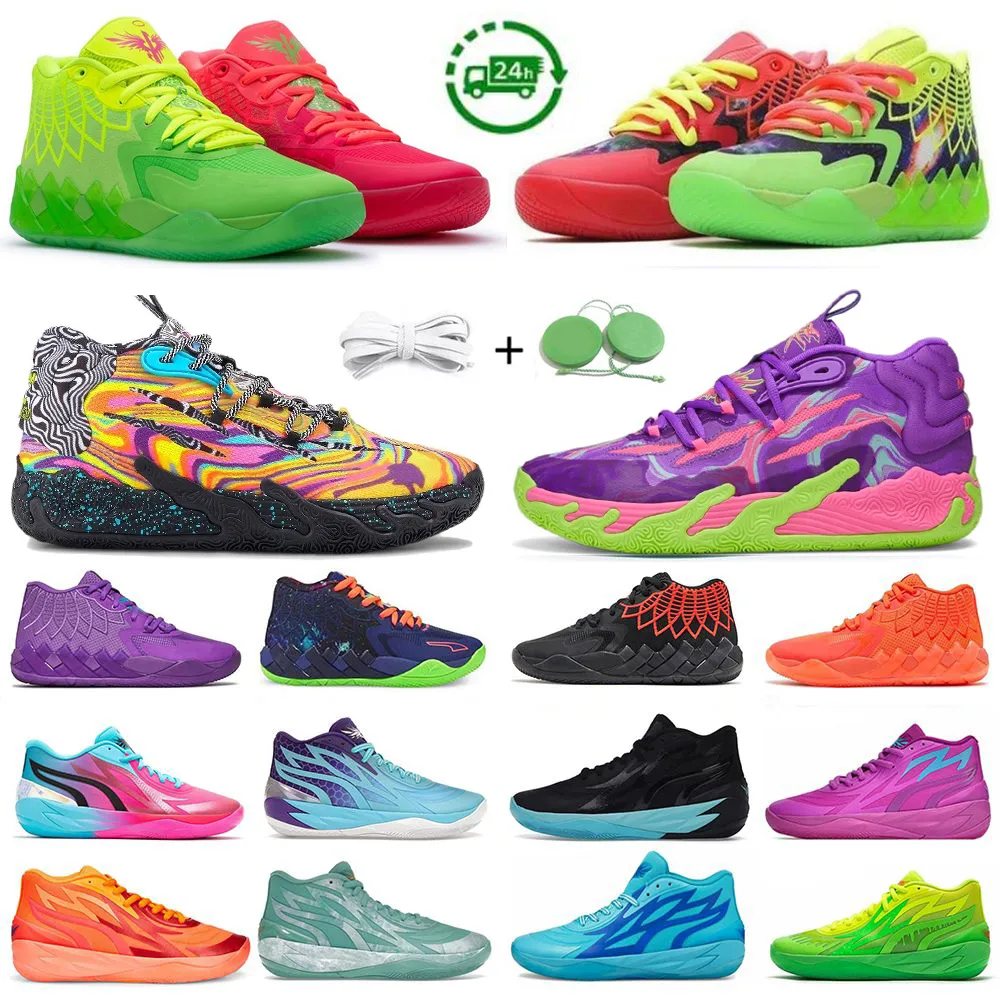 1.0 2.0 3.0 Men Shoes de basquete designer Rick e Morty Spark Toxic Iridescente sussurra Blue Hive Multi-Color Fire Red Triple White Man Trainers Sports Sports