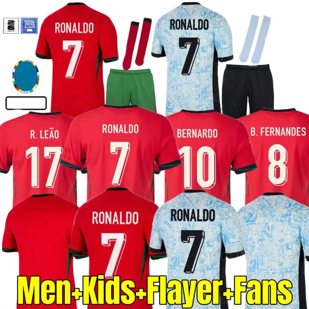 23 24 Portuguesa Portugal Soccer Jerseys RUBEN RONALDO Portugieser 2024Euro Cup Portuguese Football Shirt Men Kids kit sets World Cup team Portugals tops