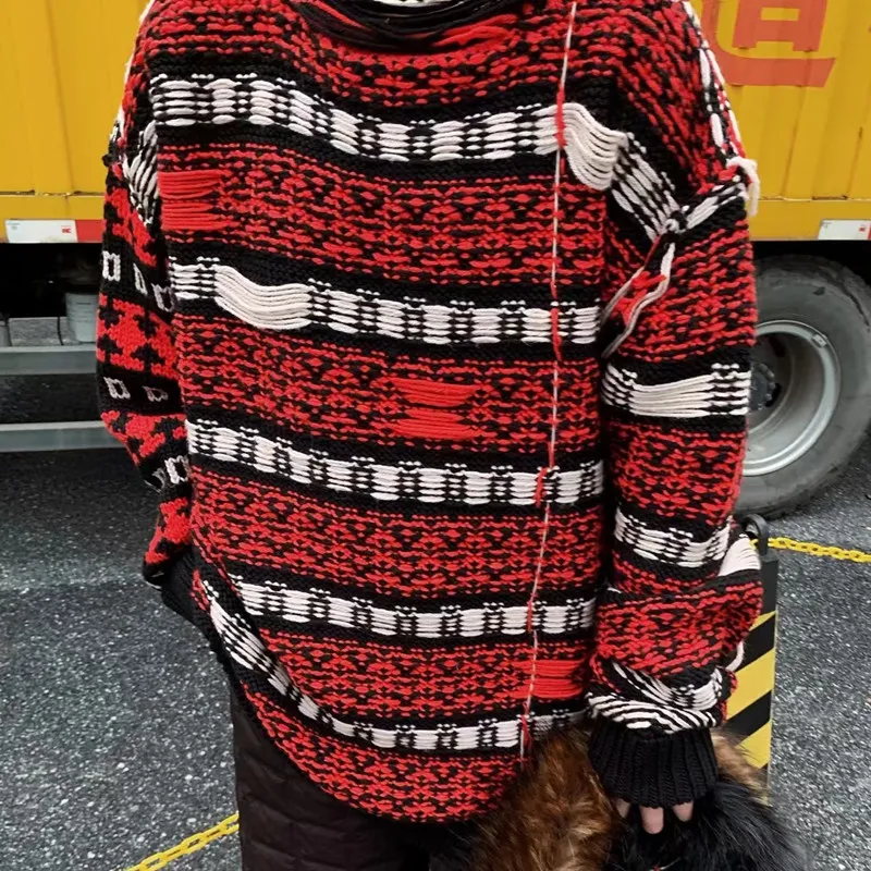 秋の冬のメンズセータープルオーバーニットウォームジャンパーカジュアルセーター