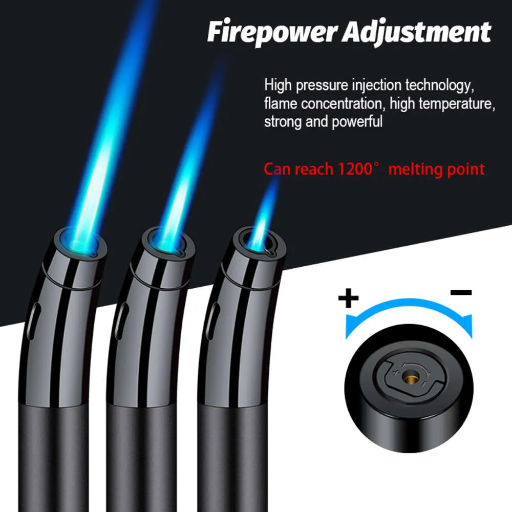 Cheap Factory Price Butane Torch Lighters Jet Flame Refillable Kitchen Without Gas Butane Lighter Custom Cigar Lighter Refill