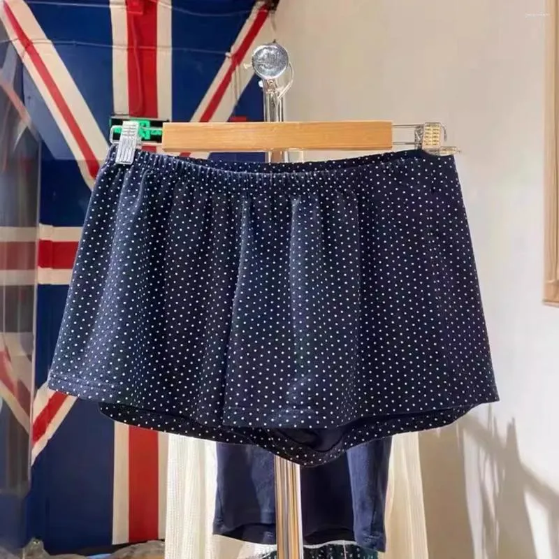 Short féminin Polka point pour femmes vêtements suumer 2024 coton haute taille élastique mignon kawaii court pant girls 2000s vintage y2k skort