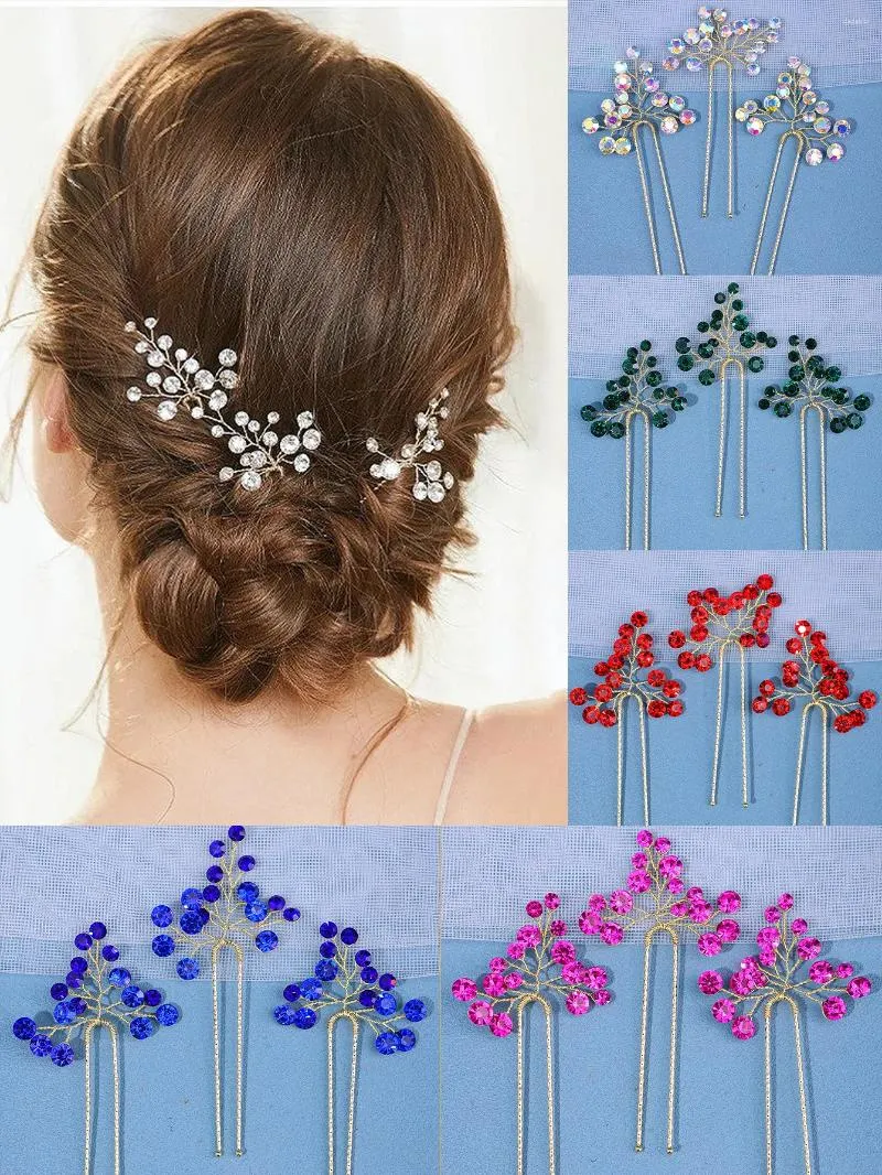 Headpieces Women Pearl Hair Ornaments Handmade Simple Pins Clip Stick Bridal Headpiece Wedding Accessories Three Piece Set