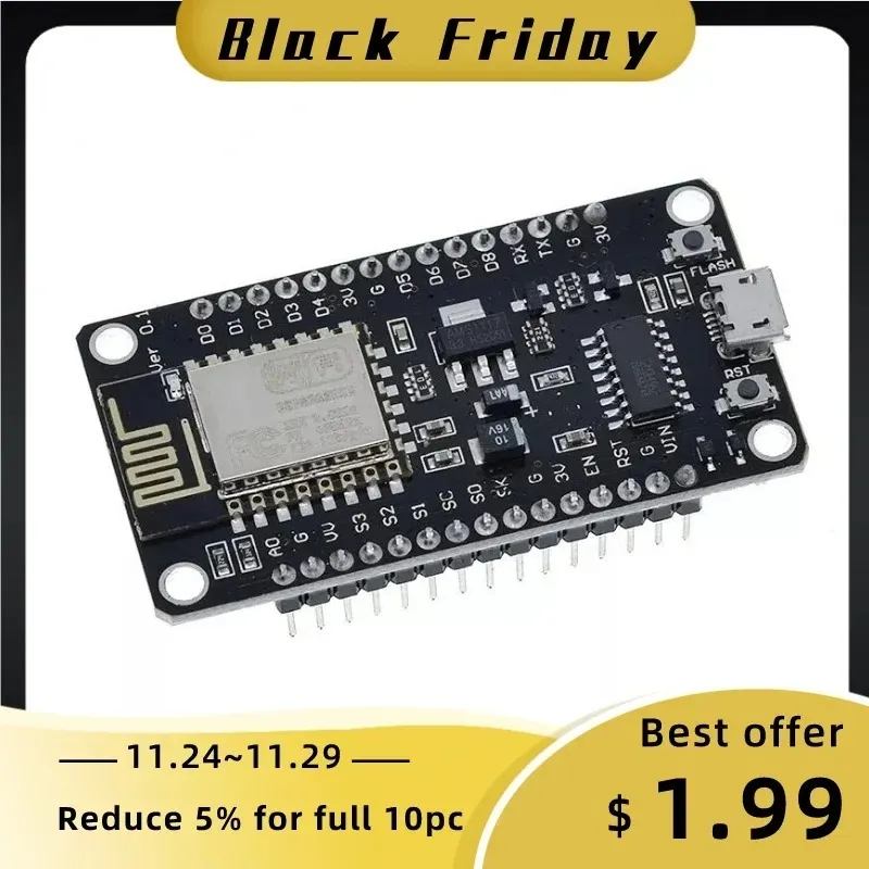 Nuovo modulo wireless Nodemcu V3 CH340 LUA WiFi Internet of Things Development Board ESP8266 con antenna PCB e porta USB per ArduinoFor Arduino Projects