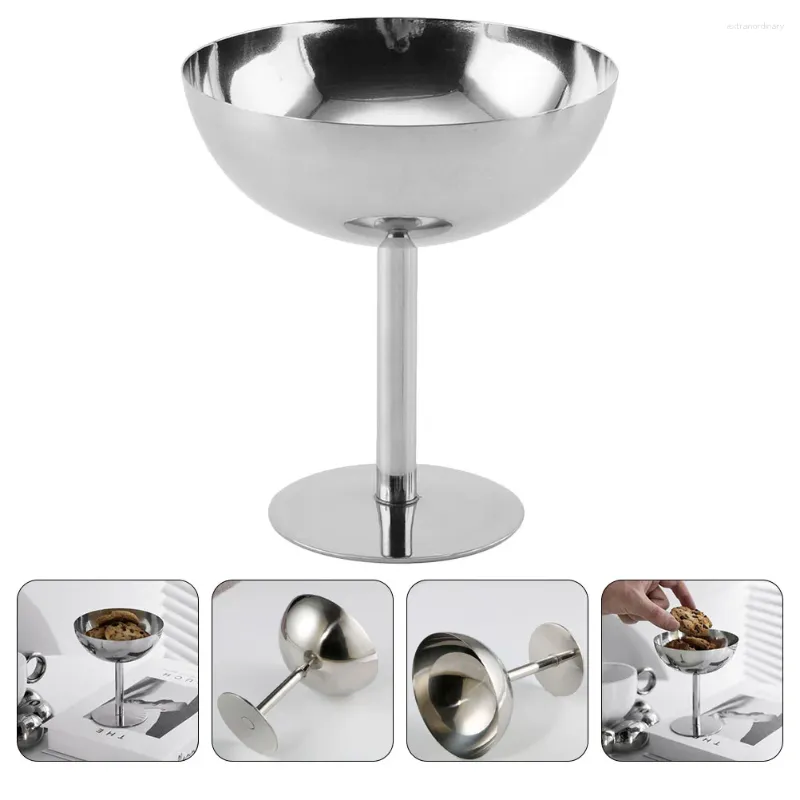 Dinnerware Sets Multipurpose Stainless Steel Ice Cream Cup Dessert Cups Novelty Holder Restaurant Pudding