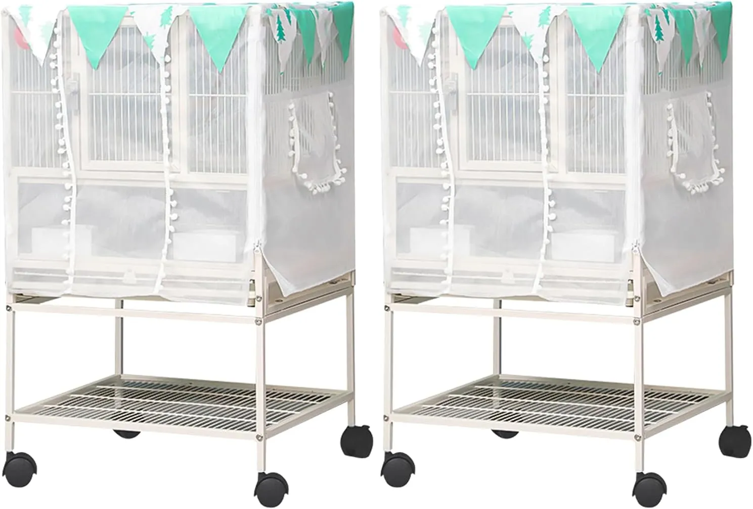 Fresh Look at Bird Cage Seed Guard Net Covers 2 Pack