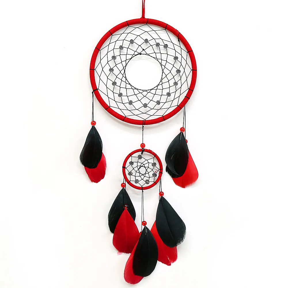 Red Dream Catchers for Bedroom Adult Boho Dream Catcher Wall Decor for Girls Hanging Ornament Room Decoration 3149