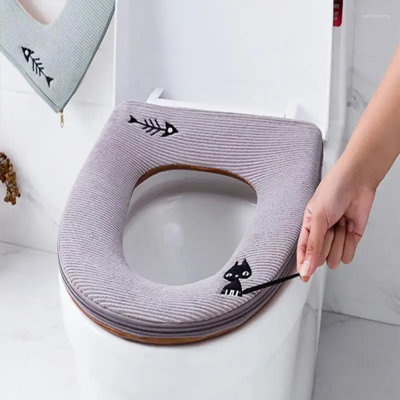 Toalety obejmuje uniwersalne zimę zagęszcza miękka poduszka łazienka Najbliższa podkładka Mata Pokrywa