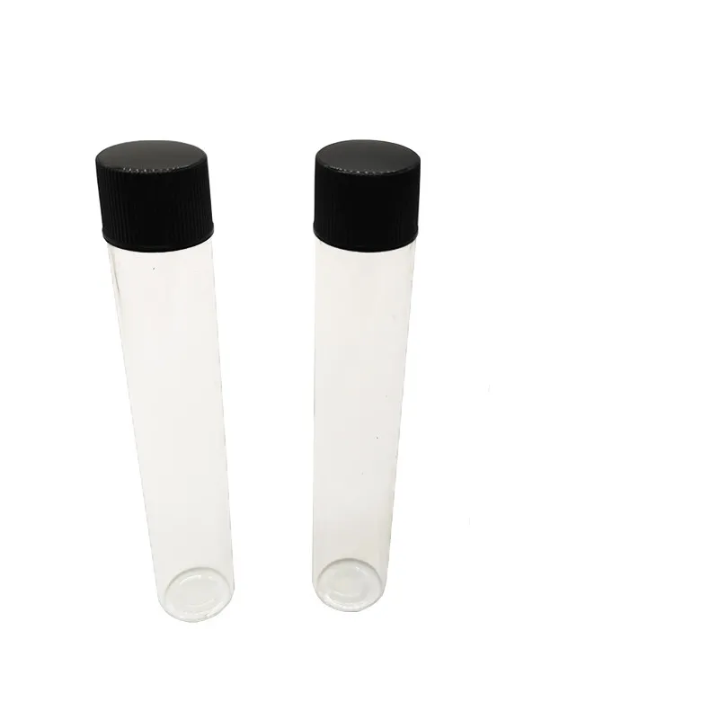 Glazen buizen Verpakking 115*20 mm met plastic deksel 30 g buis met schroefdop kon aangepaste labels