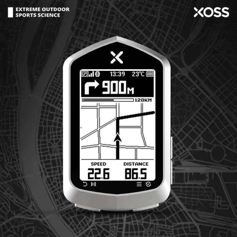 XOSS NAV PLUS COMPUTER WIRELICY CYCLING GPS Speedometer MAP MAP MAPIGINE