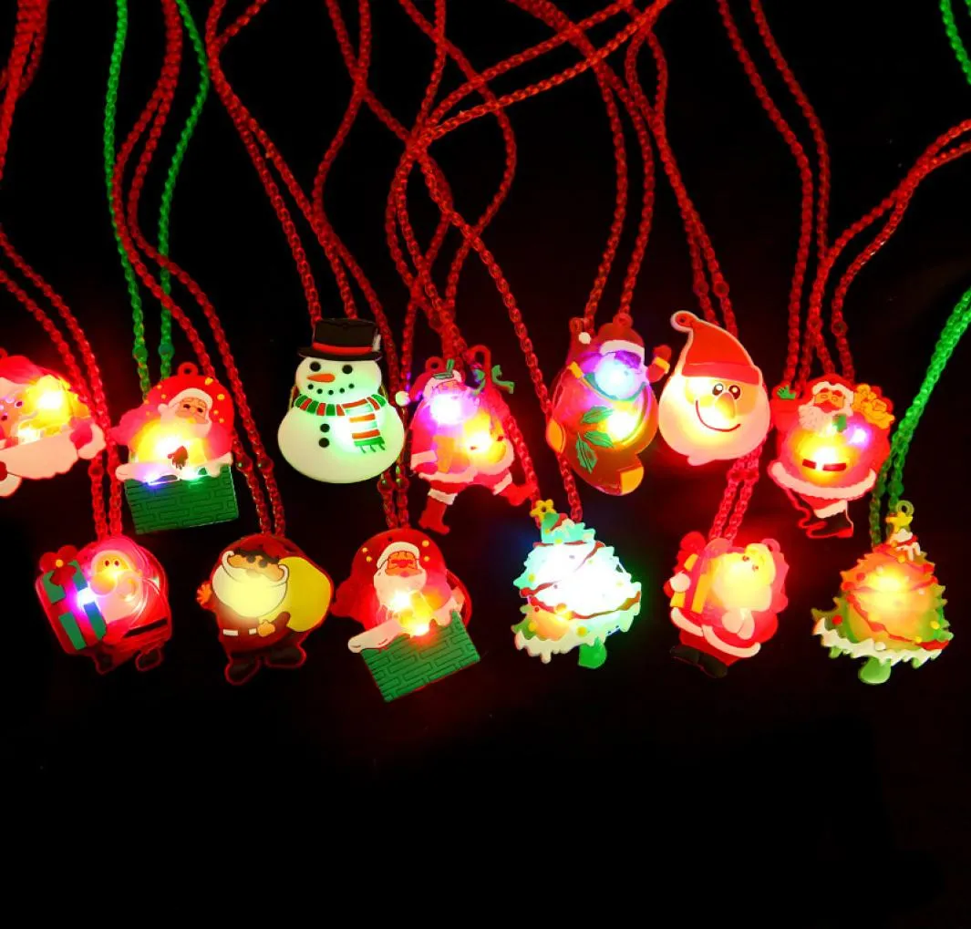 Nieuwjaar kerstverlichting kettingdecoratie armbanden Led kinderen cadeau kerstspeelgoed voor kinderen meisjes 20228778982