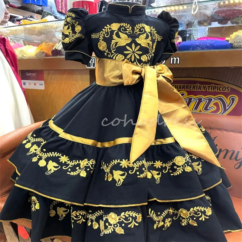 Mexican Dresses For Women: Gold Embroidered Festive... From Cohodress, $115.76 | DHgate.Com Mexican Dresses For Women: Gold Embroidered Festive... From Cohodress, $115.76 | DHgate.Com