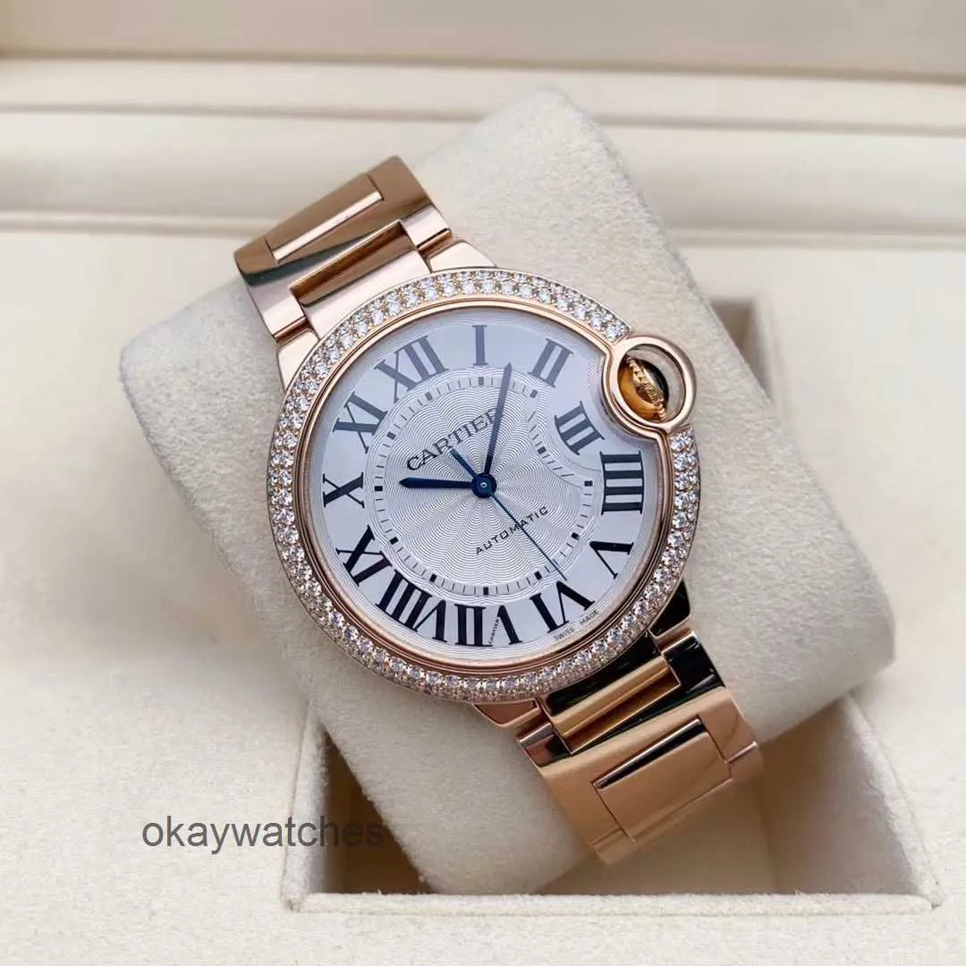 Dials Working Automatic Watches Carter Shot Blue Balloon Rose Gold Diamond WE9005Z3 Mechanical Womens Watch