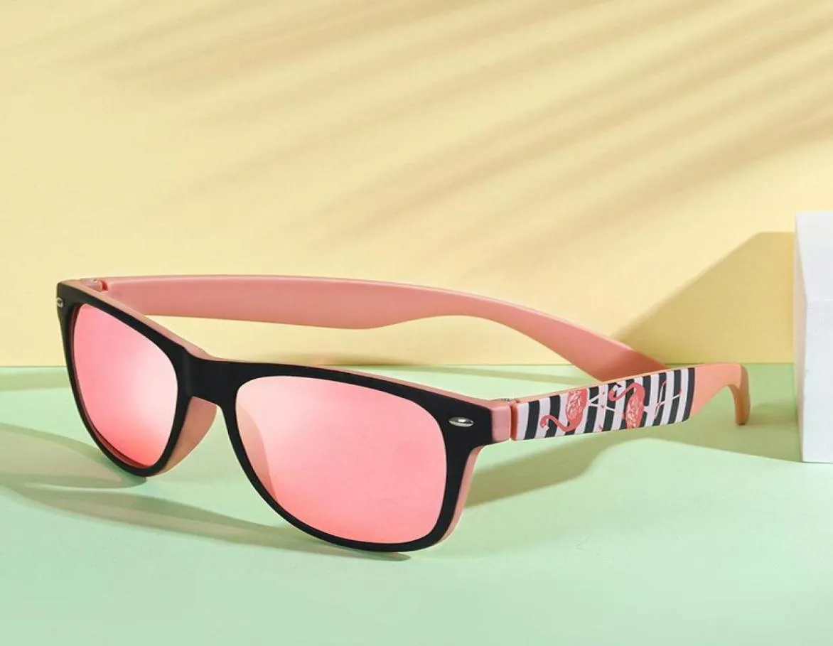 Okulary przeciwsłoneczne Design Różowy czarny motyw Flamingo spolaryzowany całe promocja jakość okularów przeciwsłonecznych Bulk6294543