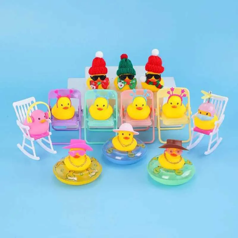 Toys de bain pour bébé 5pcs Rubber Duck Kids Toys Baby Room Dorce