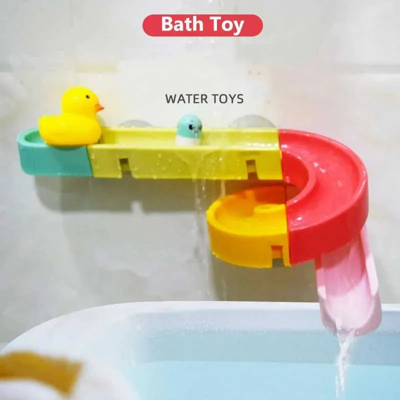 Baby Bath Toys Baby Water Toys Aspiration tasse en marbre Race Course Piste de salle de bain Bathtub jeu jeu Bathing Shower Bath Bath Toys for Children