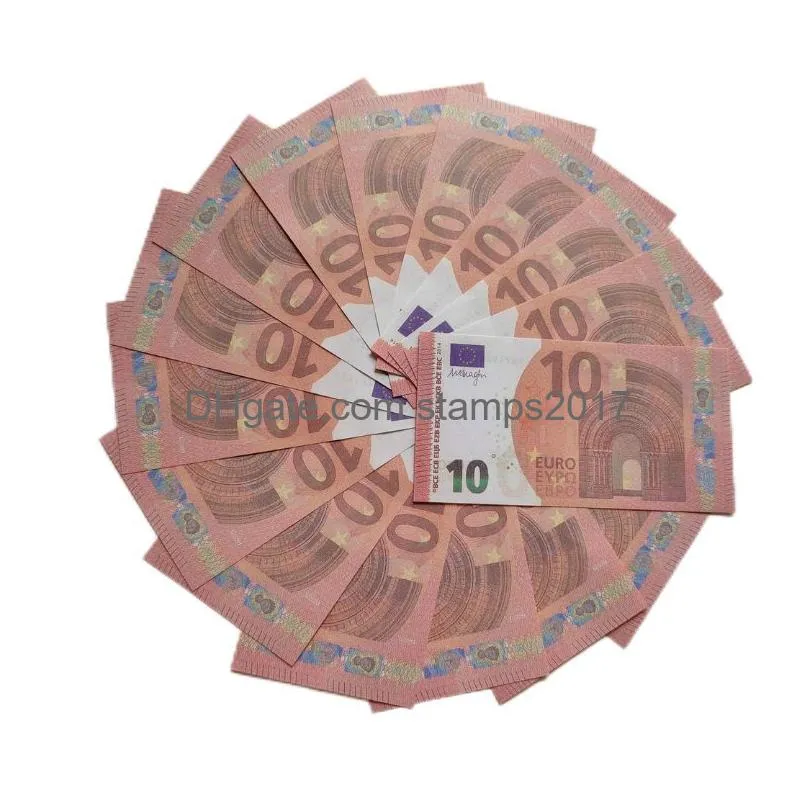 Andere feestelijke feestartikelen Groothandel prop geld Kopie 10 20 50 100 200 500 Fake Notes Faux Billet Euro Play Collection Gifts 100