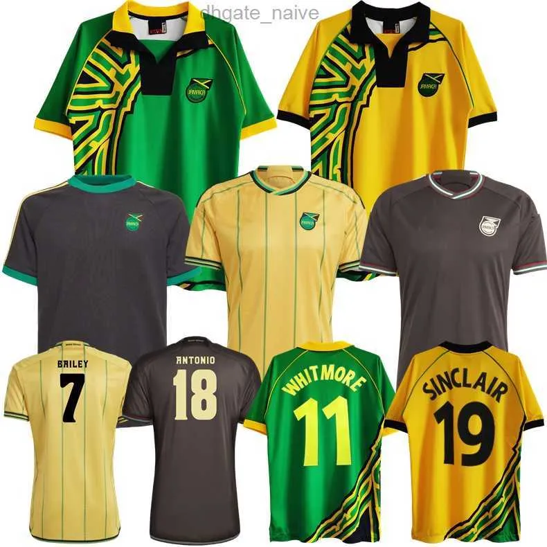 2024 1998 Jerseys de football de la Jamaïque 23 24 Équipe nationale de football Bailey Antonio Reid Nicholson Sinclair Whitmore Home Away Vintage Retro Shirts