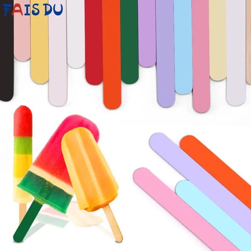 Gereedschap Fais DU10PC HERUBUISTable Acryl Mat Ice Cream Sticks Diy Crafts Kitchen Gereedschappen Accessoires Popietakje Stick Cake Decorations