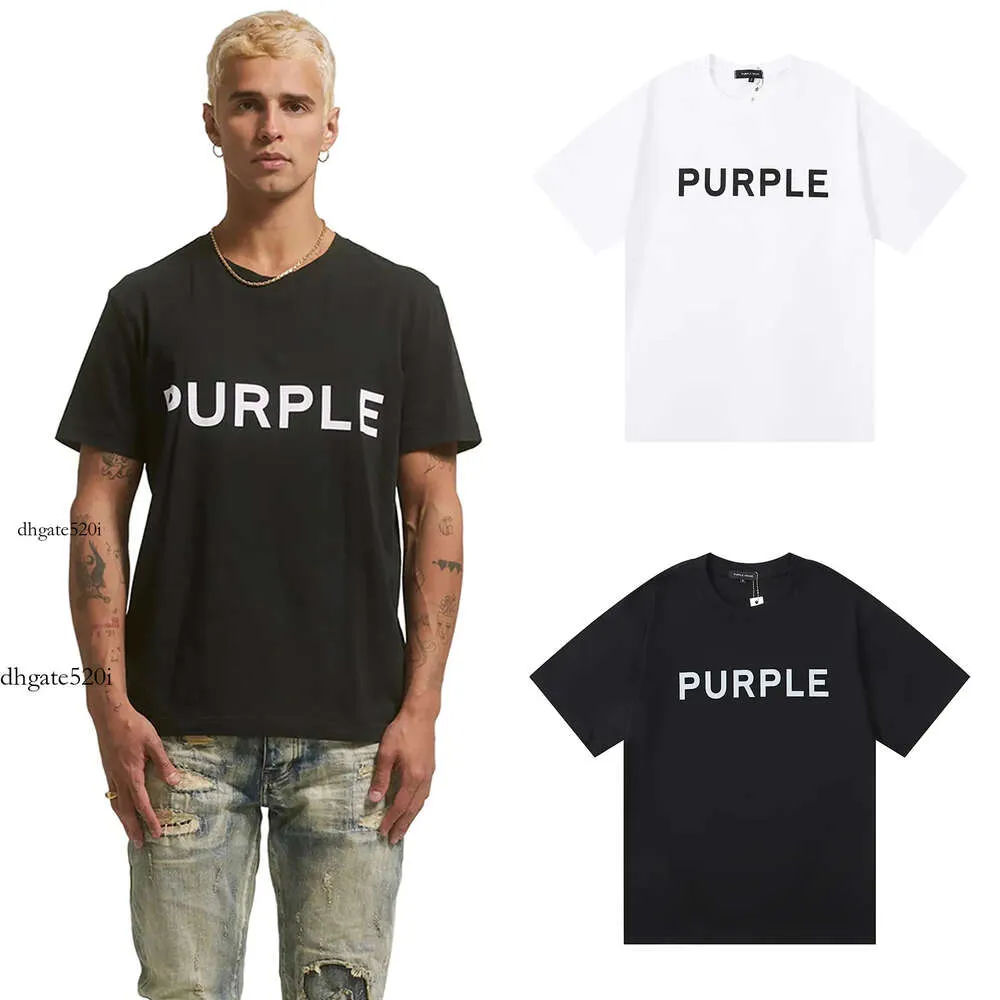 Brand Purple Shirt Men Purple Shirt Men Designer T-shirts Wholesale American Fashion Brand Purple Brand Tshirts For Men and Women Fashionable Street Print