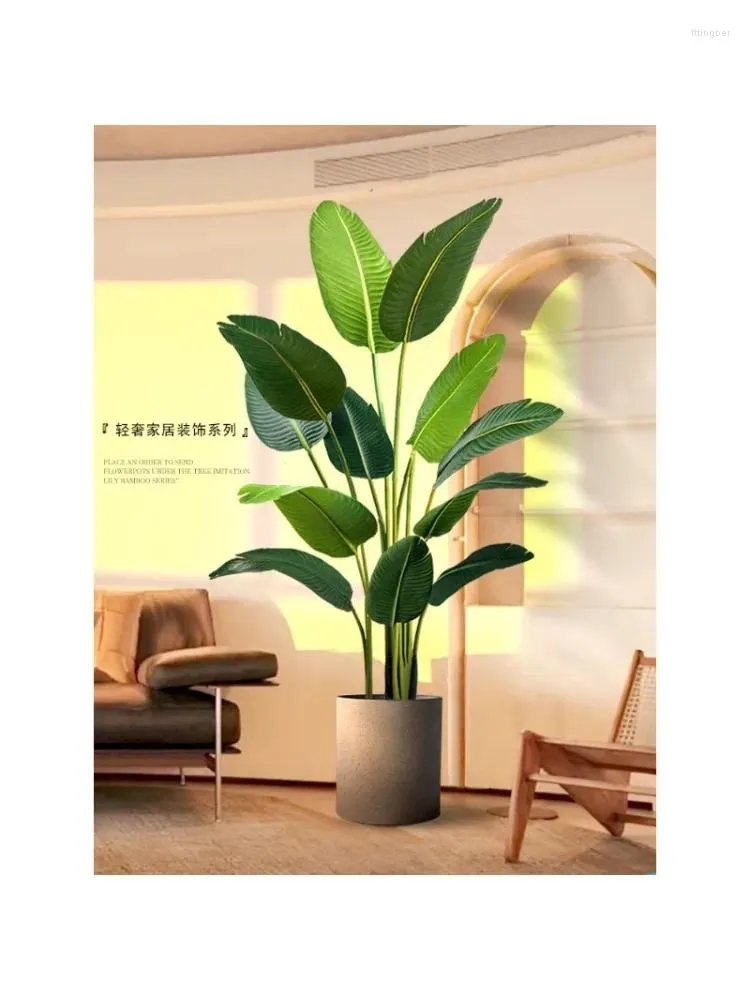 Decoratieve bloemen gesimuleerde groene planten nep licht luxe woonkamer decoratie bomen