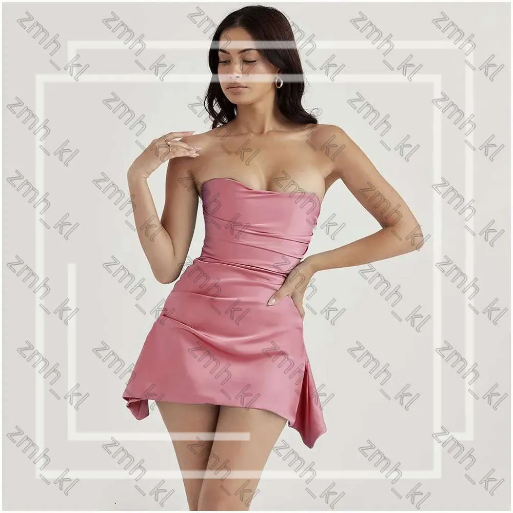 Designerklänning Basic Casual Satin BodyCon Mini Dress Women High Quality Party Axless House of CB Dress Sexig Celebrity Club Drop Delivery Apparel Womens 519