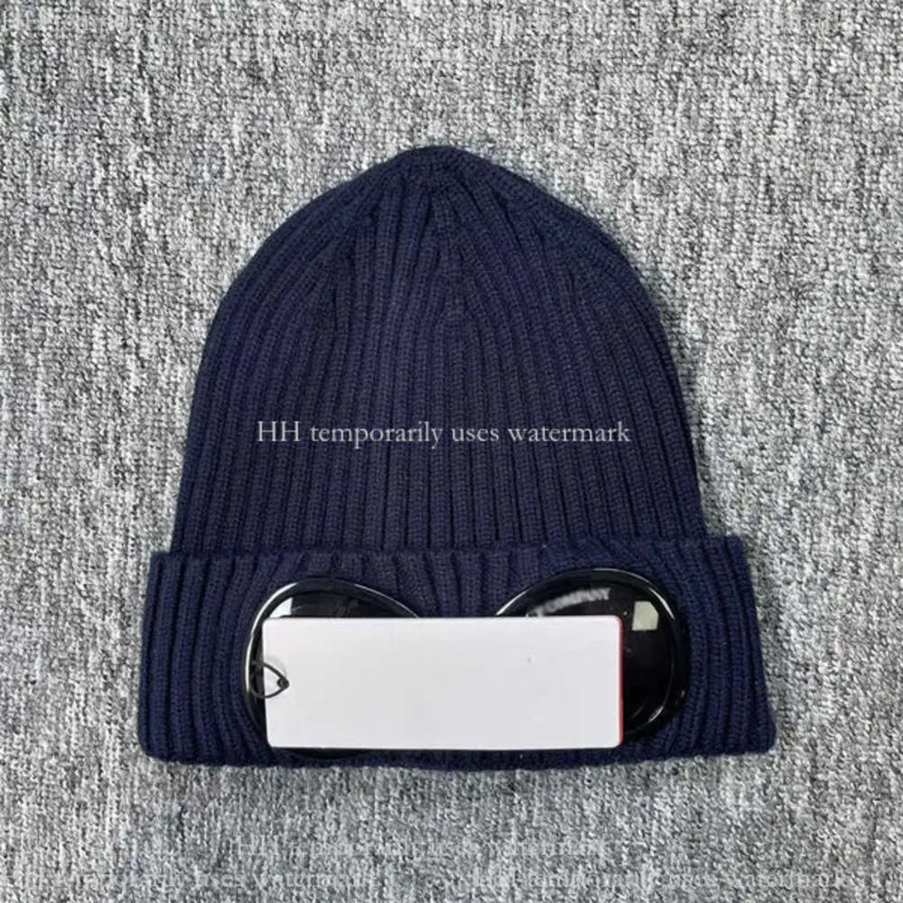 Cp Two Lens Glasses Goggles Beanies Men Knitted Hats Skull Caps Outdoor Women Uniesex Winter Beanie Black Grey Bonnet Gorros Company Stones Islandes 255