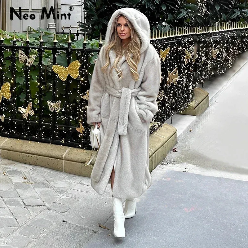 スローブイエナ　Mink Fake fur Coat スローブイエナ Mink Fake fur Coat Ponchos & Capes | Sheared