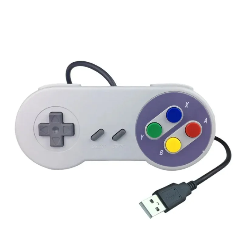 Klasik Super Nintendo için USB Oyun Denetleyicisi Snes PC Mac Qperating Systems Joystick Oyunları Acelesorios için Gamepad Famicom