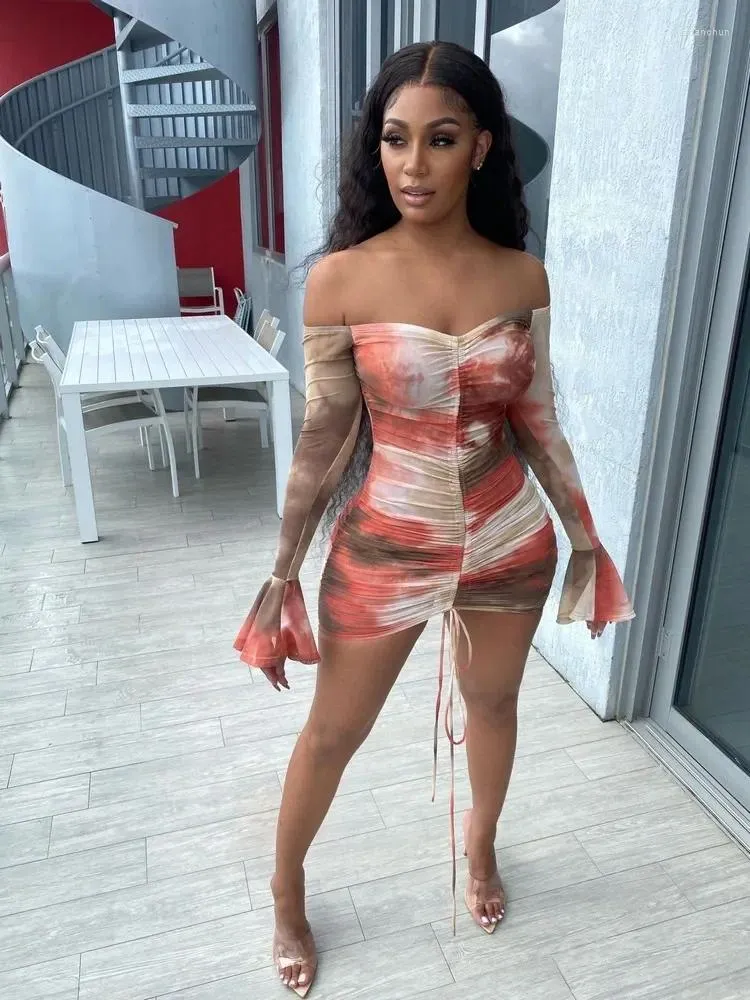 drawstring bodycon dress Explore More Collection main image 0