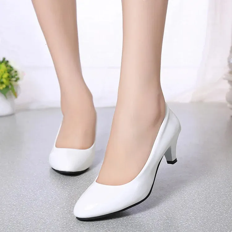 Female Pumps Nude Shallow Mouth Women Shoes Fashion Office Work Wedding Party Ladies Low Heel Woman Autumn 240417