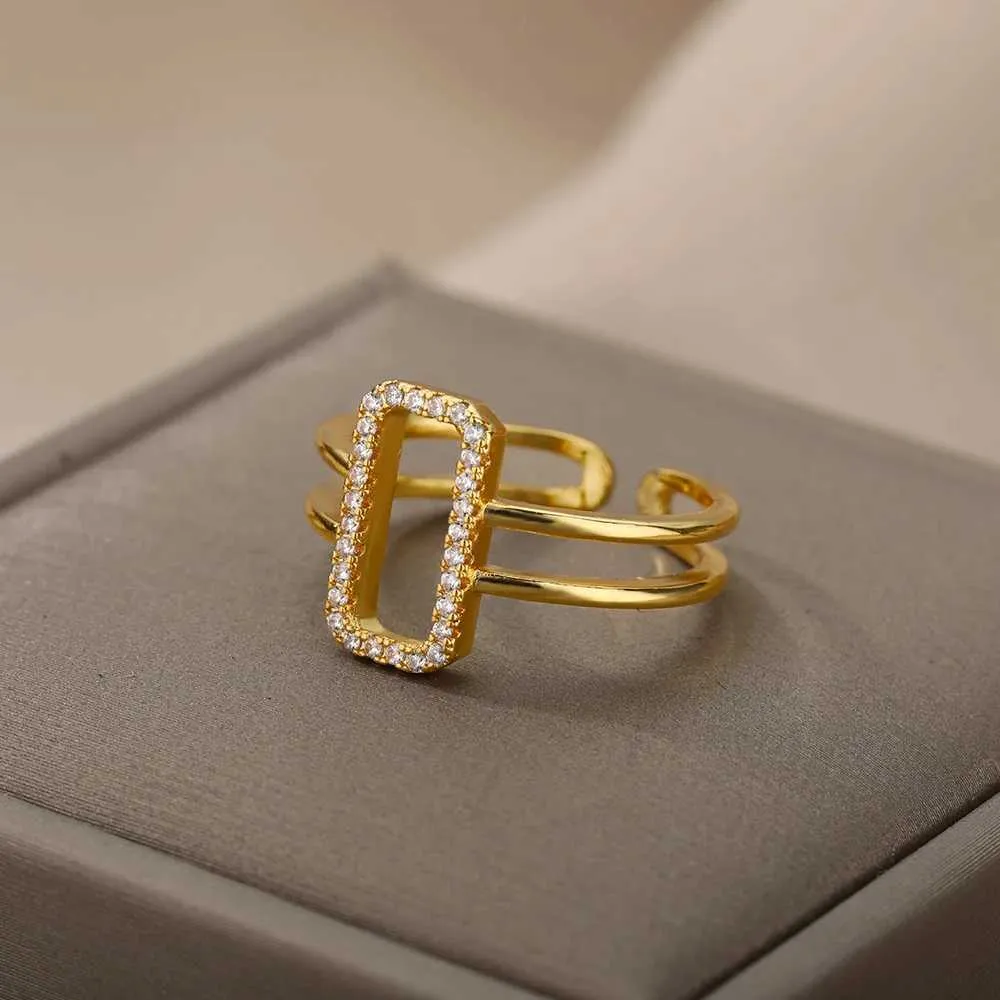 Bagues de mariage couleur de luxe perle zircon anneaux pour femme vintage sexy ouverte ouverte fête joint ring