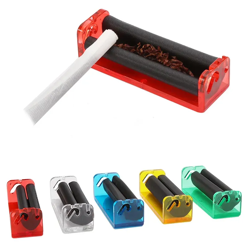 Plastic Cigarette Rolling Machine Smoking Accessory Maker Adjustable Size 70mm Manual Cigarette Device Cigar Puller Bong