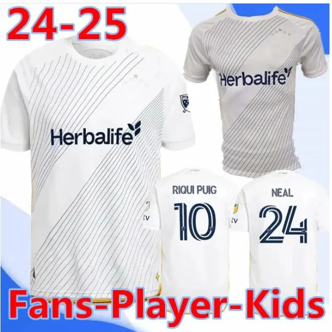 Fan Player versão 2024 La Galaxy Soccer Jerseys Los Angeles Chicharito J.Dos Santos Kljestan 24 25 Brugman Riquipuig Joveljic Lletget Men Coisas