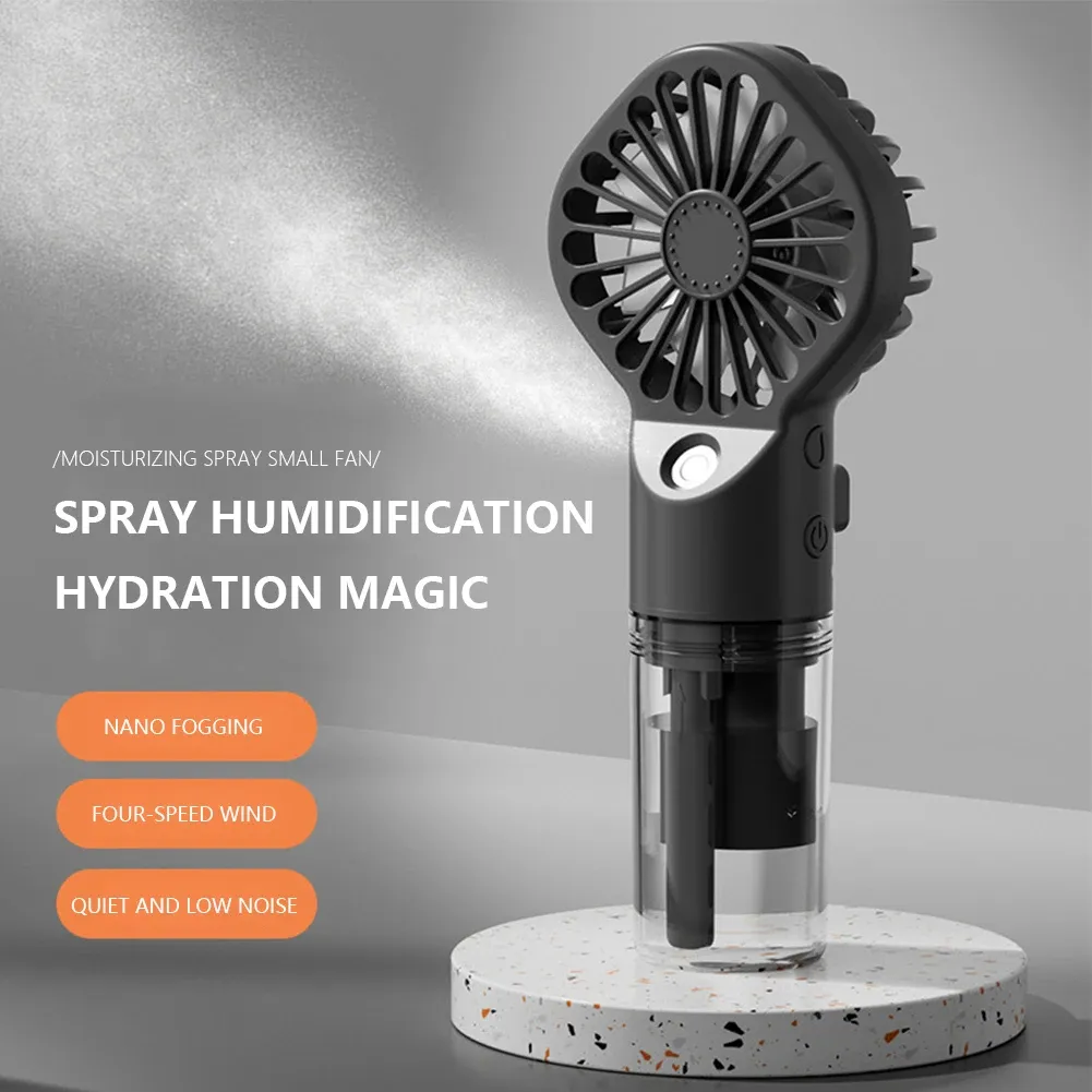 Piccolo Ventilatore portatile portatile, mini fan, piccolo ventilatore di raffreddamento, 3 velocità forte vento, per ufficio, escursioni, campeggio, viaggi, super silenzioso Flusso d'aria forte