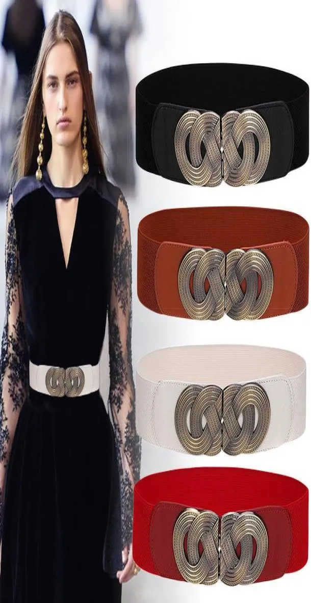 Vintage Corset Belt Woman Wist Beltes larges pour femmes élastiques plus taille de ceinture de luxe de concepteur ceinture femme cummerbund7993583