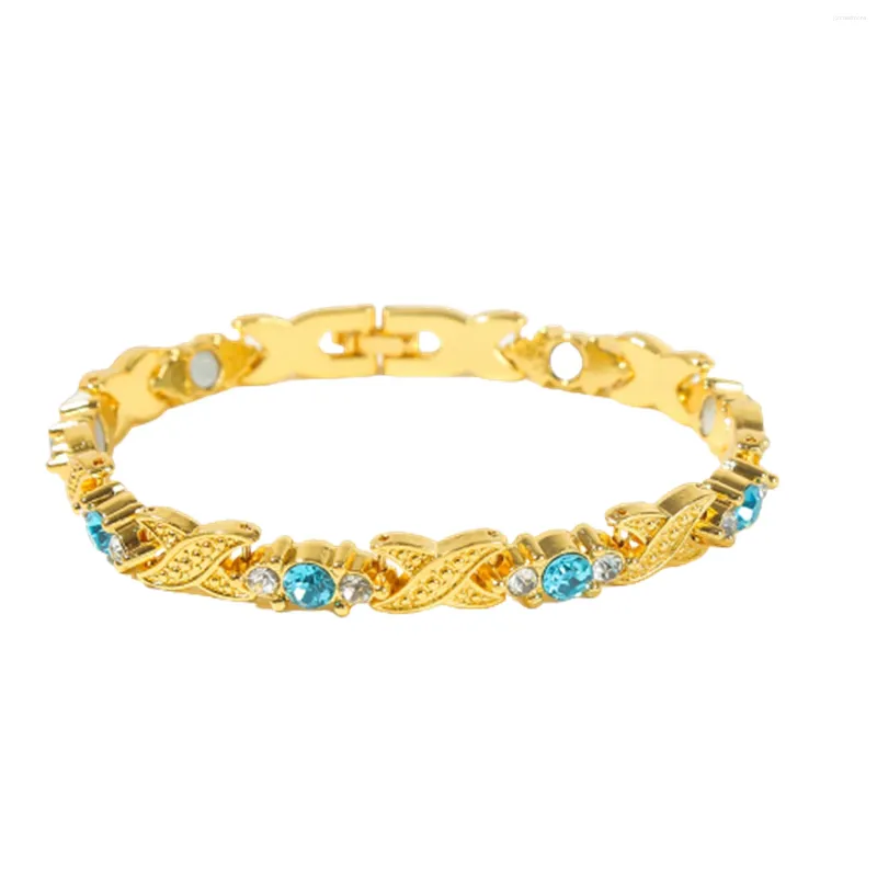 Bracelets de liaison Bracelet pour femmes avec alliage luxueux Stron Magnétique Hands Decoration Chains