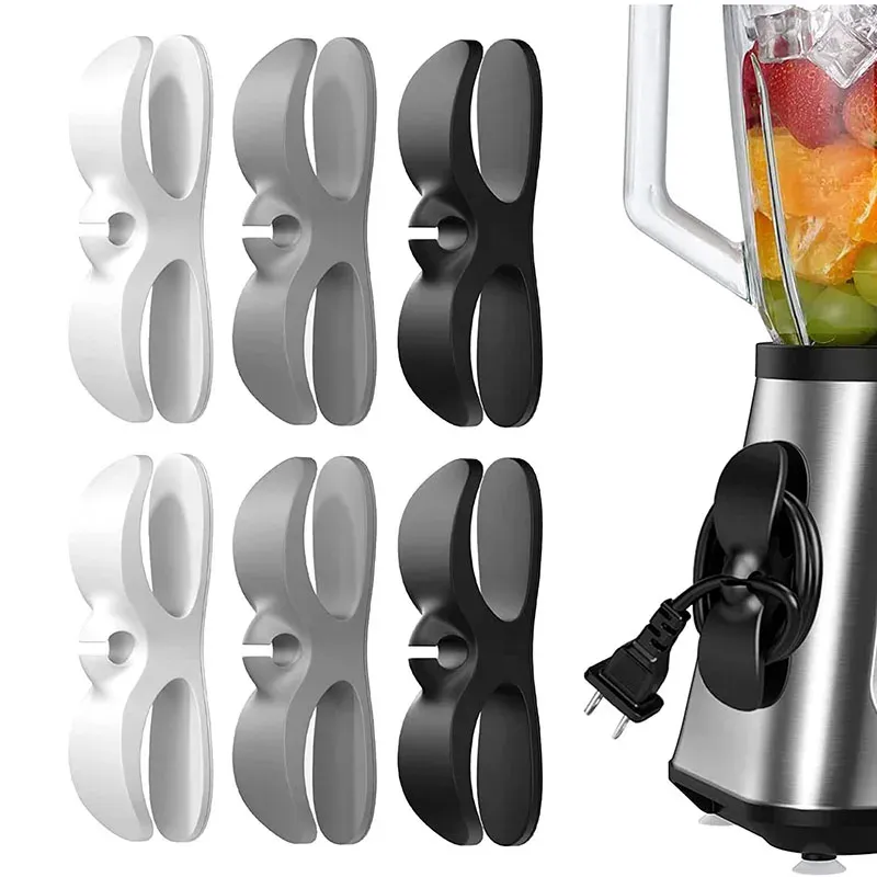 Organizacja 4PCS Organizator przewodnika przewodowego do urządzenia kuchennego opakowania kabla Zarządzanie kablem Uchwyt klipu do Air Fryer Coffee Machine Fixer