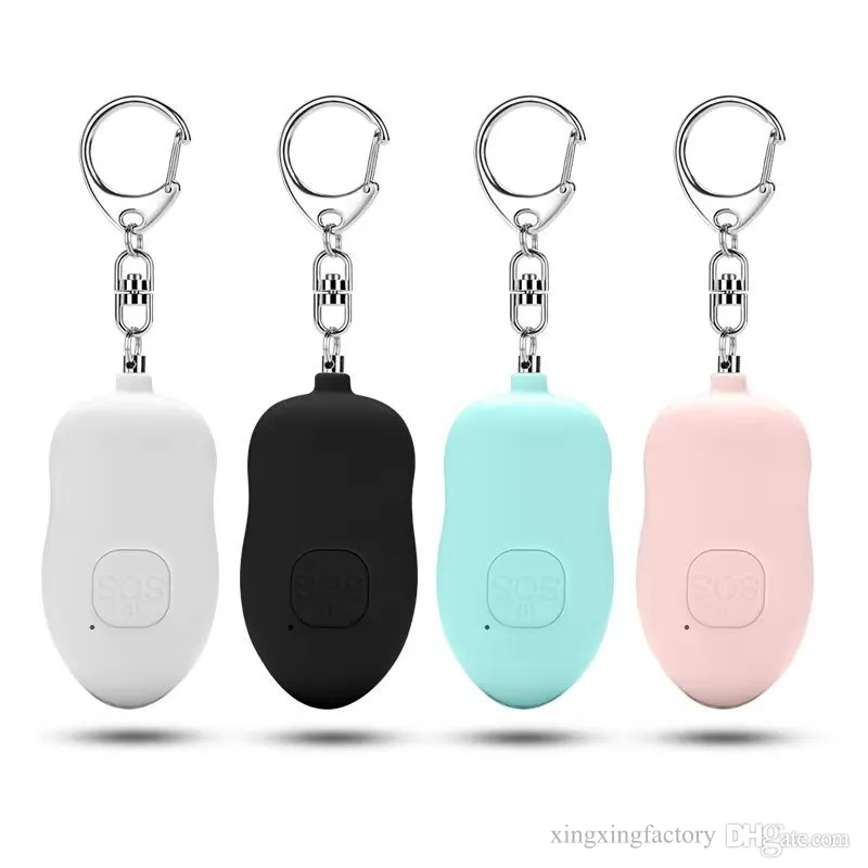 Avec une batterie de lithium Alarme personnelle auto-défense Alarme de sécurité personnelle 130 dB Protection Alert Safety Screamit Loud Keychain avec lumière LED