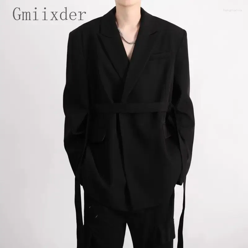 Traccetti da uomo versione coreana versione 2024 design di fascia alta cintura per giacca da donna cintura a metà lunghezza versatile sciolta a livello/abito estetico
