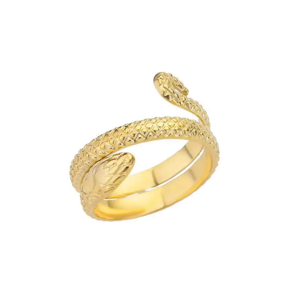 Anelli di nozze nuovi in anelli di serpente donne uomini inossidabile in acciaio in acciaio oro anello serpente vintage punk animale estetico gioiello regalo anillos mujer