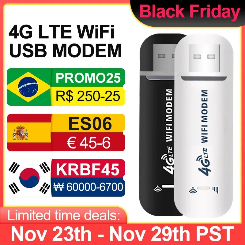 4G LTE Bezprzewodowy router USB 150MS Modem Stick Mobile Broadband Card SIM Adapter Home Office 240424