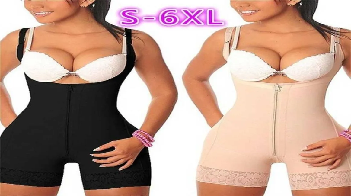 Fajas Colombiaanseen sexy full body shaper vrouwen plus size buikbestrijding onderborst corset mode klassieke shapewear bodysuit 2112296714098
