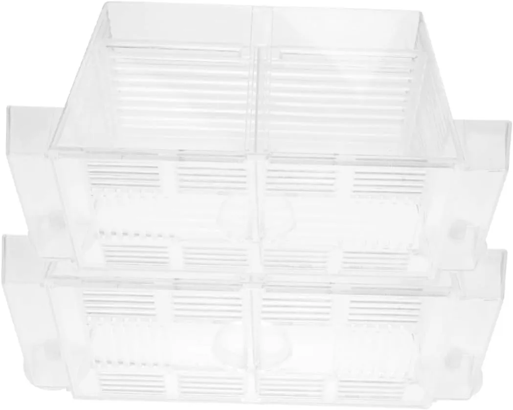 Aquarium Breeder Box 2-Pack: Fish Tank with Separator for Breeding