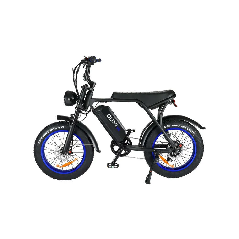 Dropship Nederländerna Ready Stock Ouxi V8 Bike 250W 25 km/H 20-tum fettdäck E-cykel Spoke Wheel Urban Electric Bicycle 2